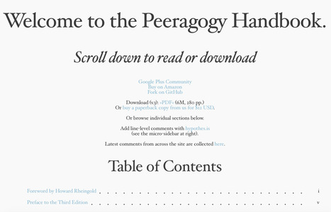 Peeragogy Handbook V3 | Digital Delights | Scoop.it