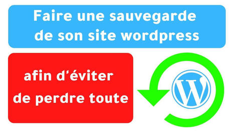 2022 : Wordpress - faire une sauvegarde téléchargeable et réinstallable  facilement et gratuitement | Webmaster HTML5 WYSIWYG et Entrepreneur | Scoop.it