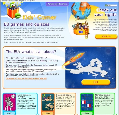 EUROPA - Kids' Corner | UpTo12-Learning | Scoop.it