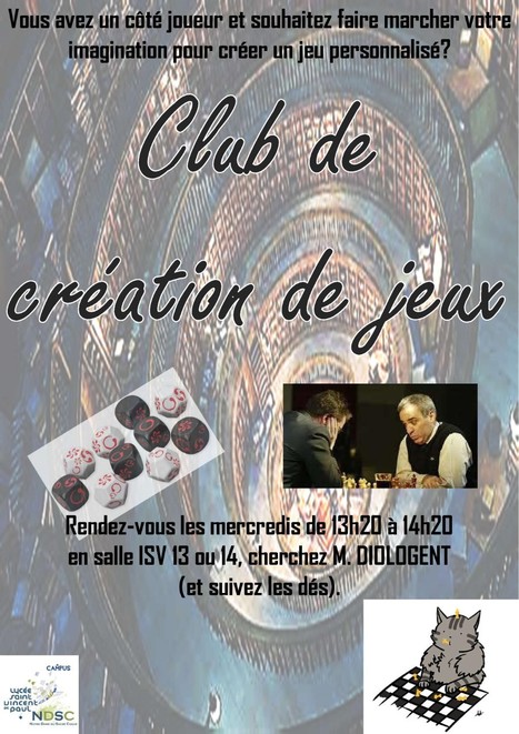 Envie de créer un jeu ? | Les news des lycées Saint-Vincent-de-Paul et Notre-Dame du Sacré-Coeur de Loos | Scoop.it