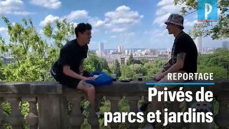 VIDÉO. Parcs et jardins fermés : les Parisiens colonisent le trottoir - Le Parisien | Créativité et territoires | Scoop.it