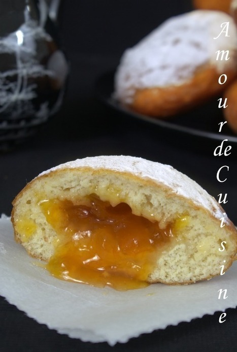 Donuts maison fourrés à la confiture- Amour de cuisine | recettes pour le dessert : gateaux, desserts et patisseries, boissons rafraichissantes ou boissons chaudes selon la saison | Scoop.it