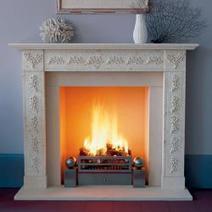 Limestone Fireplace Mantel In Fireplace Glass Doors Scoop It