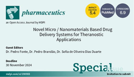 Call for Submissions: Special Issue on "Novel Micro/Nanomaterials Based Drug Delivery Systems" | iBB | Scoop.it