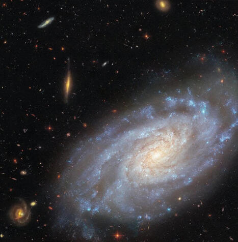 Una galaxia espiral ubicada a casi 90 millones de años luz en la constelación de Leo, imagen de la semana de Hubble | Universo y Física Cuántica | Scoop.it