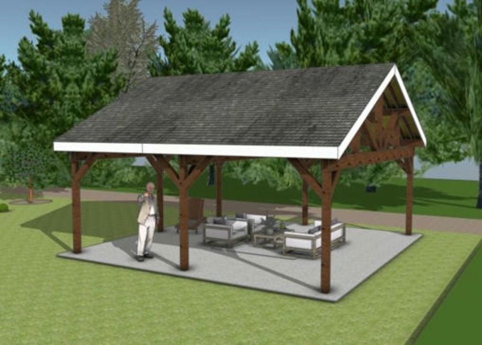 DIY 24×24 Gable Pavilion Plans – PDF Download | Garden Plans | Scoop.it