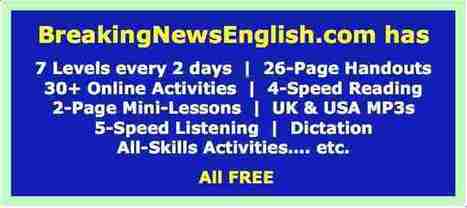Breaking News English - Easier News Lessons | Svešvalodu skolotājiem | Scoop.it