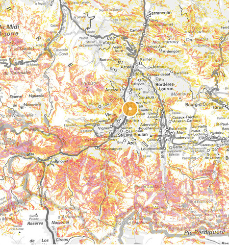 Une carte des pentes sur Géoportail | Vallées d'Aure & Louron - Pyrénées | Scoop.it