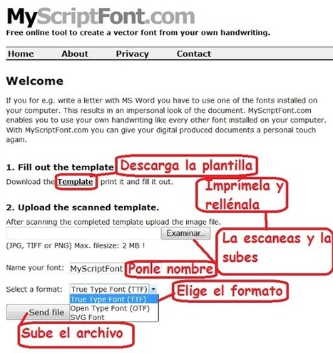 MyScriptFont. Tu propia letra como fuente en tu pc | TIC & Educación | Scoop.it