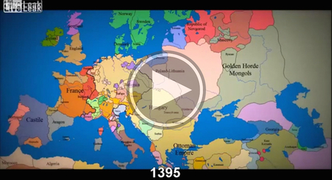 1000 ans d'évolution des frontières en Europe avec un timelapse hallucinant... | Education & Numérique | Scoop.it