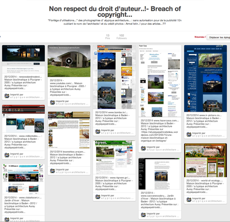 "Non respect du droit d'auteur..!"- "Florilège d'utilisations..." sur Pinterest | Architecture Organique | Scoop.it