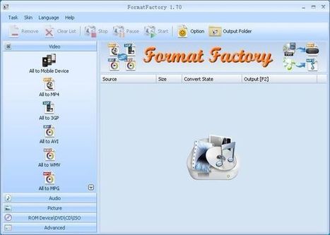 Format Factory: conversor gratuito para tus imágenes, vídeos y audios | TIC & Educación | Scoop.it