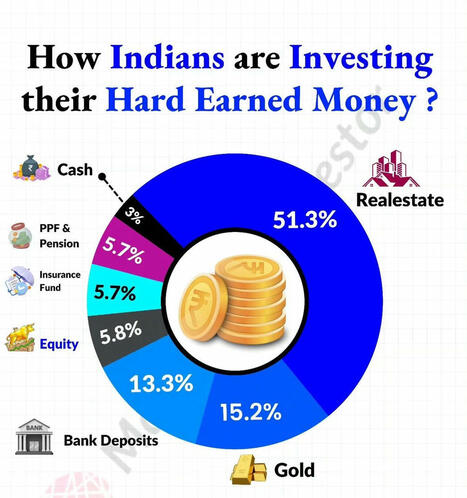 📊 How Indians Invest Their Hard-Earned Money 💸 | Sanket Mhapankar | Indian Travellers | Scoop.it