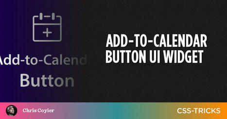 Add-to-Calendar Button UI Widget | Developer Resources | Scoop.it