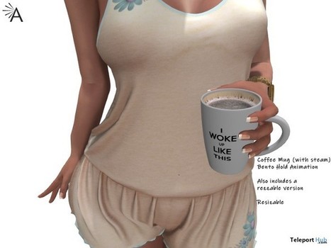 "I Woke Up Like This" Coffee Mug December 2018 Group Gift by Almita | Teleport Hub - Second Life Freebies | Teleport Hub | Scoop.it