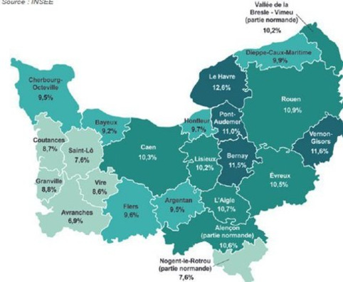 Le Havre, secteur le plus touché par le chômage en Normandie | Veille territoriale AURH | Scoop.it