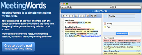 MeetingWords: Realtime Collaborative Text Editing | Digital Delights for Learners | Scoop.it