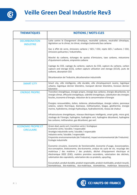 Votre veille sur les enjeux industriels du Green Deal europ&eacute;en | Green Deal Industrie Rev3 | Scoop.it