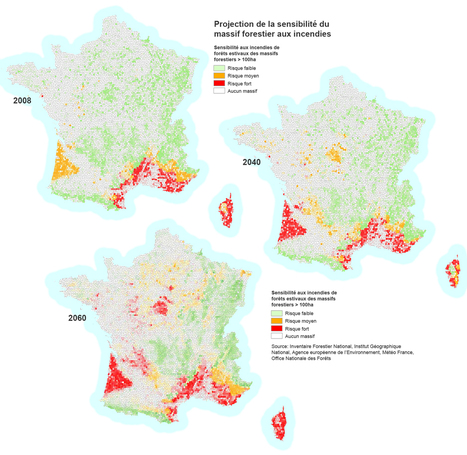CARTE - D'ici à 2060, les feux de forêts atteindront toute la France | Risques du monde d'aujourd'hui et du "monde d'après" : changement climatique, pollution, santé, modes de vie, démographie, crises sociales, cyber......) | Scoop.it