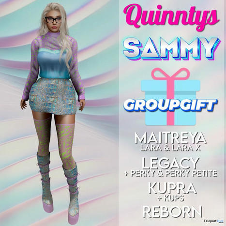 Sammy Outfit May 2024 Group Gift by Quinnty’s | Teleport Hub - Second Life Freebies | Second Life Freebies | Scoop.it