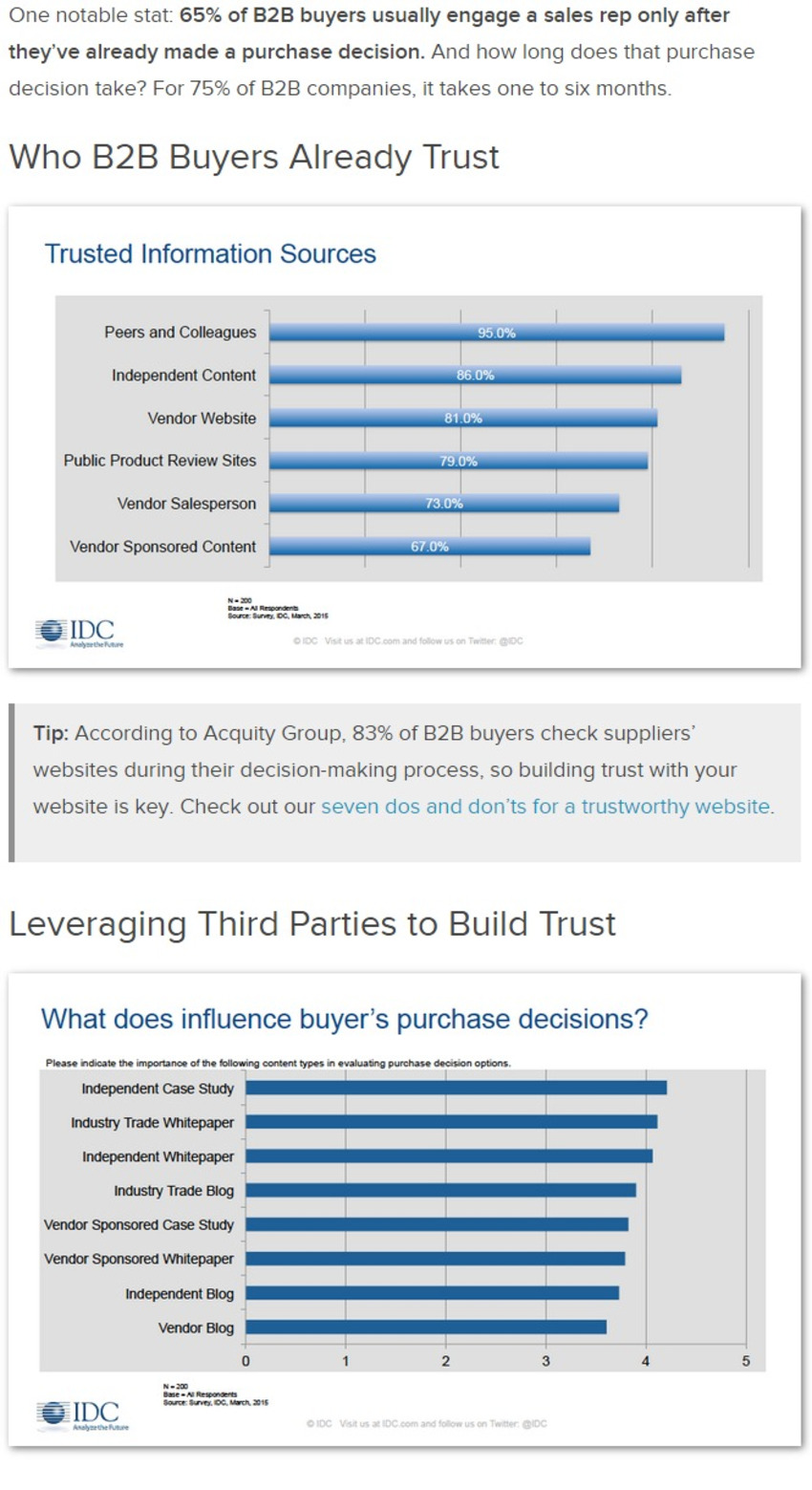 The Art of Building B2B Buyers’ Trust - Pardot | The MarTech Digest | Scoop.it