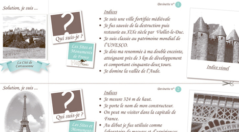 Les jeux Qui suis-je ? Les Sites et Monuments de France | POURQUOI PAS... EN FRANÇAIS ? | Scoop.it