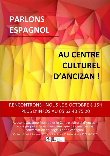 Reprise des cours d'espagnol le 5 octobre au Centre culturel d'Ancizan | Vall&eacute;es d'Aure & Louron - Pyr&eacute;n&eacute;es | Scoop.it