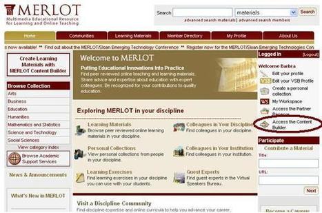 MERLOT Content Builder | Everything open | Scoop.it