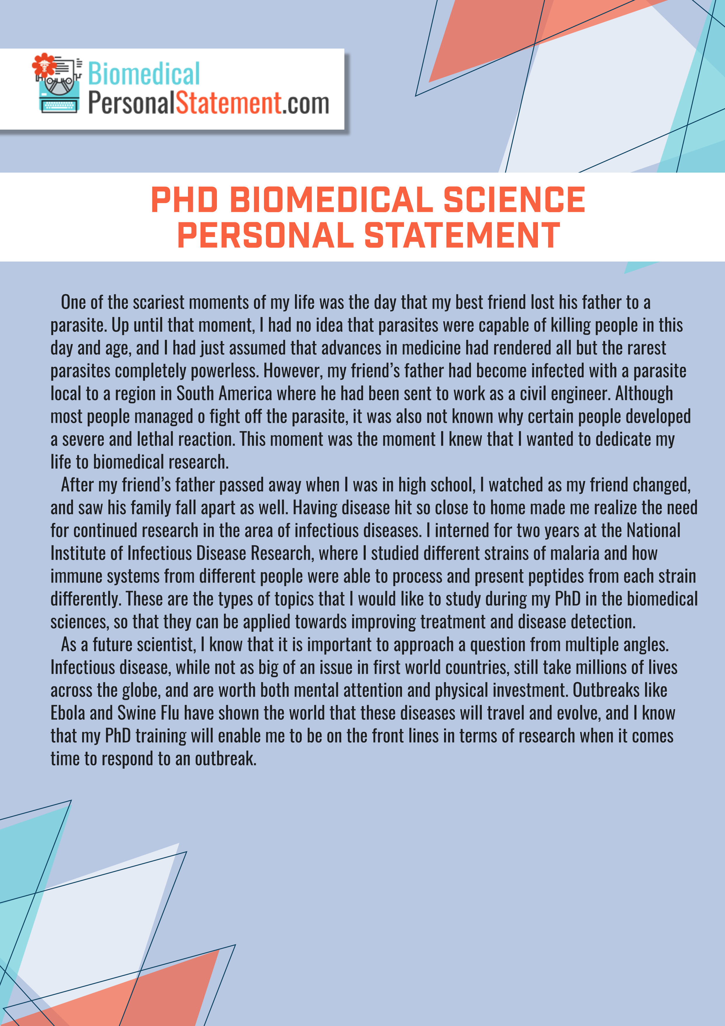 biomedical science essay writing
