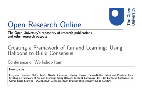 Creating a Framework of fun and Learning: Using Balloons to Build Consensus | Digital Delights | Scoop.it
