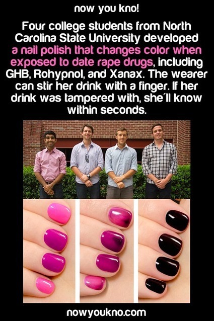 Nail Polish That Changes Color When Exposed To Date Rape Drugs | Soup for thought | Scoop.it
