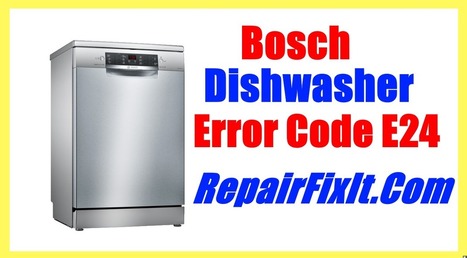 e24 code on a bosch dishwasher