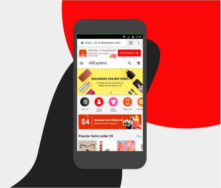 UX Tips 75 | Aliexpress et l'incitation &agrave; t&eacute;l&eacute;charger une application via son programme de couponing | Web Design, UX & UI | Scoop.it