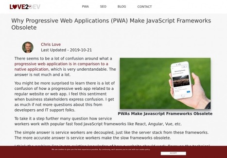 Pourquoi les PWA rendent les frameworks Javascript obsolètes | Bonnes Pratiques Web & Cloud | Scoop.it