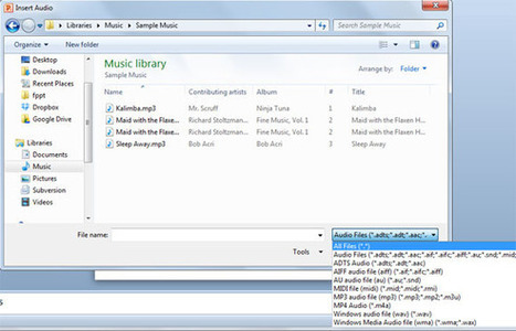 3 Ways to Insert Audio in PowerPoint presentations | PowerPoint Presentation | PowerPoint presentations and PPT templates | Scoop.it