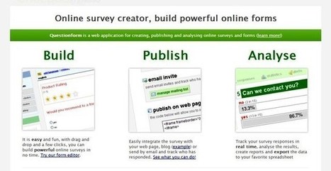 QuestionForm, crea encuestas gratis para tu web o blog | Aplicaciones y Herramientas . Software de Dise&ntilde;o | Scoop.it