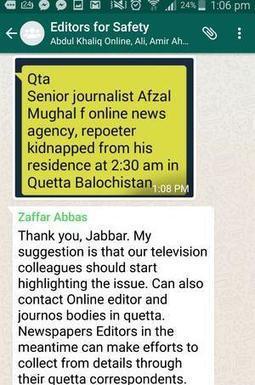 Quand WhatsApp sauve la vie de reporters au Pakistan | DocPresse ESJ Lille | Scoop.it