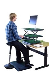 Chair For Standing Desk In Adjustable Ergonomic Stand Up Desk