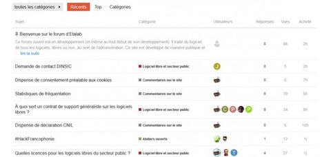 Expérimentation du forum.etalab.gouv.fr : une plateforme pour les contributeurs du logiciel libre dans l’administration | Libre de faire, Faire Libre | Scoop.it