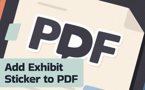 3 Ways to Add an Exhibit Sticker to a PDF [2025 Guide] | SwifDoo PDF | Scoop.it