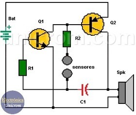 Circuito detector de mentiras con dos transistores | tecno4 | Scoop.it