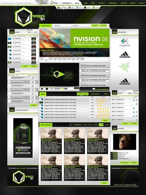 45 Insanely Great Gaming Website Designs Inspire | Must Design | Scoop.it