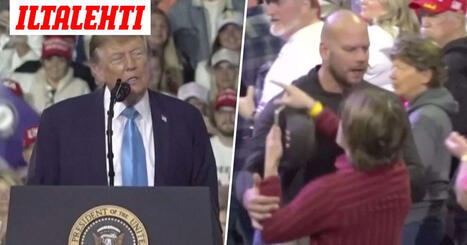Trump keskeytettiin &ndash; Hiillostui mielenosoittajalle | A1Uutiset | Scoop.it