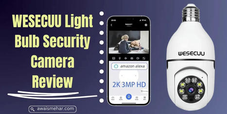  Jennov 3MP Light Bulb Security Camera Wireless