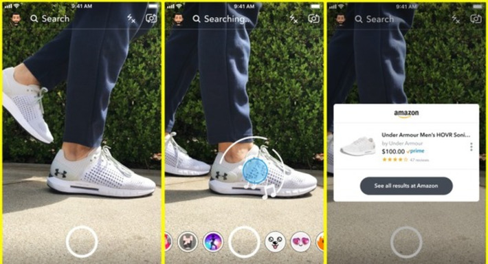 Snapchat lets you take a photo of an object to buy it on Amazon | Médias sociaux : Conseils, Astuces et stratégies | Scoop.it