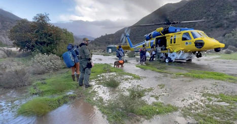 Helicopters evacuate residents of Ventura County town left isolated by storm damage | Coastal Restoration | Scoop.it