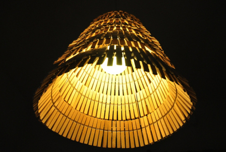Clothespin pendant lamp | 1001 Light ideas ! | Scoop.it