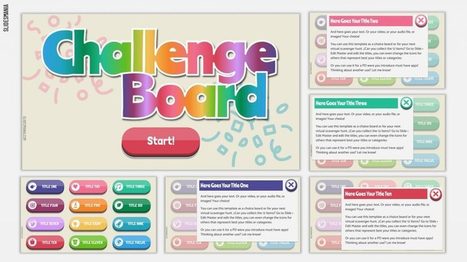 Party Challenge Board an Interactive template for Google Slides or PowerPoint via Slidesmania | Education 2.0 & 3.0 | Scoop.it