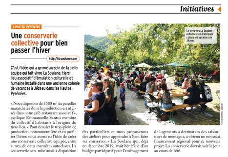La conserverie collective du tiers-lieu La Soulane dans Le Journal de ma Région | Vallées d'Aure & Louron - Pyrénées | Scoop.it