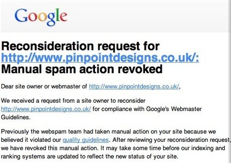What To Do When Google Doesn't Accept Your Reconsideration Request | Google Penalty World | Scoop.it